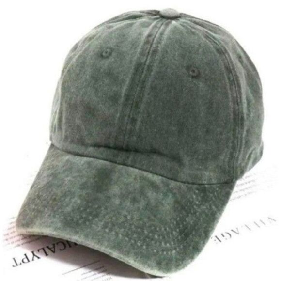 Green unisex base ball hat - Picture 2 of 2